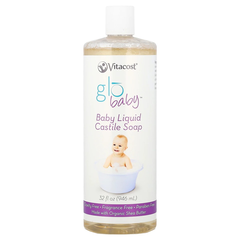 globaby™, Baby Liquid Castile Soap, Fragrance Free, 32 fl oz (946 ml)