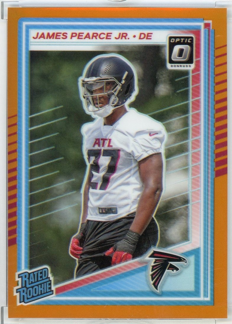 2025 Donruss Optic Rated Rookie #240 James Pearce Jr. Orange /299