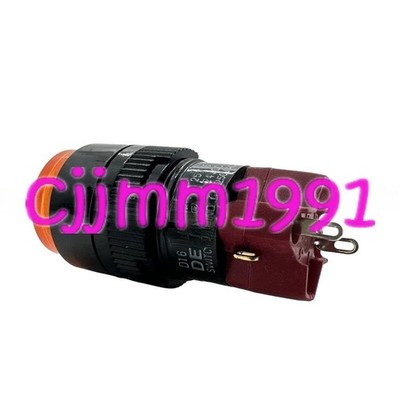1PC NEW DECA D16LMR1-2AB Neon 110V button switch Red yellow Yellow #md