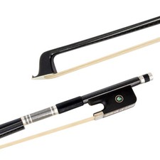 Viola Bow 4/4 Full Size Carbon Fiber Plaid black 