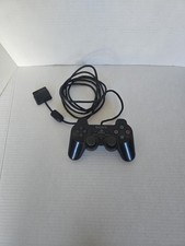 Sony PS2 BLACK Wired Controller OEM DualShock PlayStation 2 AUTHENTIC - Tested