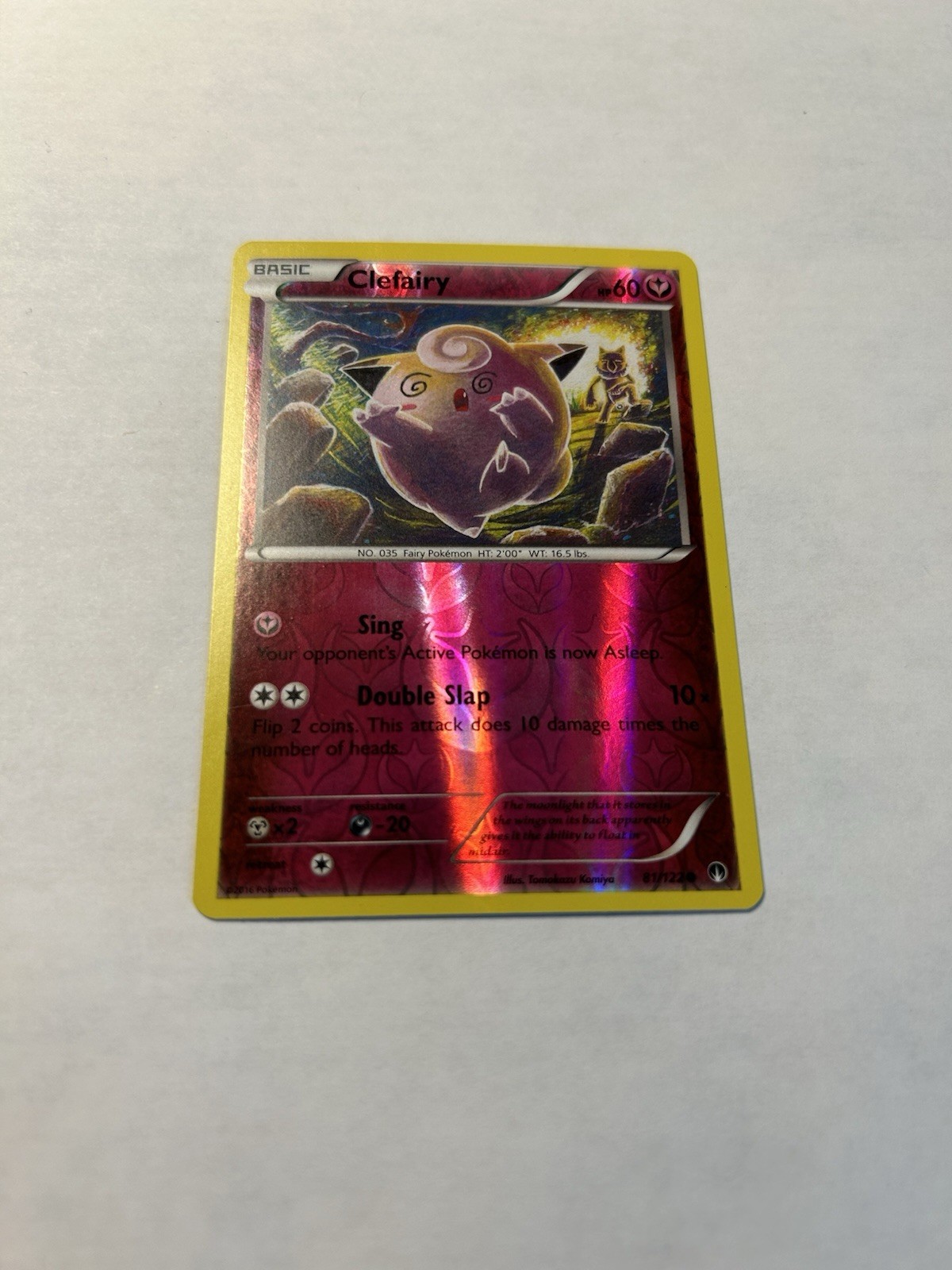 Clefairy 81/122 Breakpoint Reverse Holo