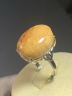 Natural Silicified Coral Fossil Flower Agate Ring/ Adjustable — photo 7