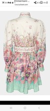 New Zimmermann Jude Buttoned Mini Dress  size 1AU 8/ US 4