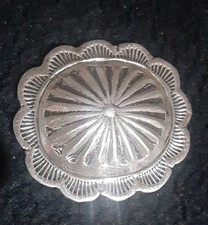 Navajo Sterling Silver Oval Concho
