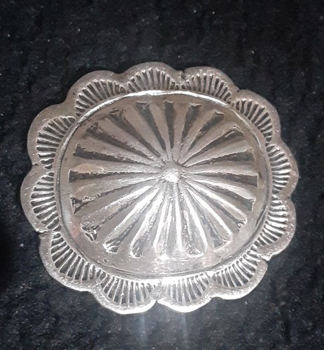 Navajo Sterling Silver Oval  Concho