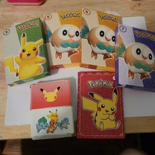 4x McDonalds 2022 Pokemon Match Battle Cards Happy Meal Toys 2023 pika opened