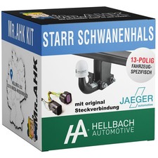 Hellbach Anhängerkupplung starr für VW Polo III 6N1 94-99 mit 13pol spezifisch