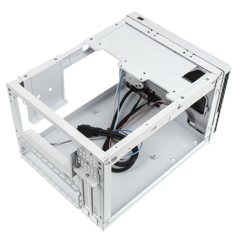 SilverStone SG13 Mini Tower PC Nero Bianco Mini-ATX Mini-DTX SST-SG13WB - Immagine 3 di 4