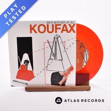 Koufax - Why Bother At All - Red Translucent Promo 7" Vinyl Record - NM/NM