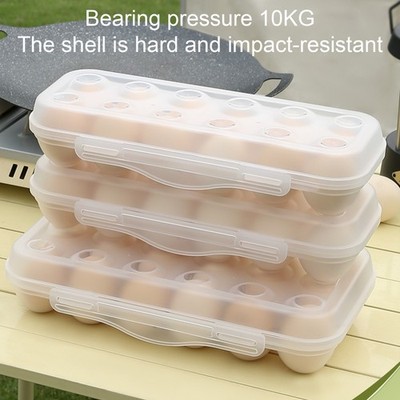 12/18 Grids Egg Box Shockproof Anti-fall Egg Storage Box Refrigerator Eggs Conta