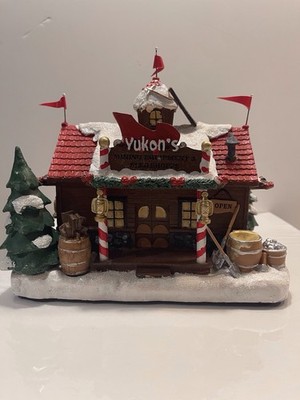 Hawthorne Village Rudolphs Christmas Town YUKON S MINING EQUIPMENT & SLED SHOP