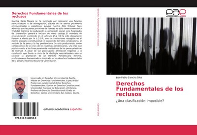 Jose Pablo Sancha Díez | Derechos Fundamentales de los reclusos | Taschenbuch