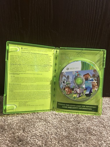 Minecraft: Xbox 360 Edition (Microsoft Xbox 360, 2013) Case & Disc - Picture 2 of 3
