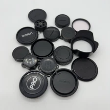 Lot of Mix Camera Body Cap/ Lens Caps Vintage