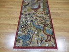 Turkish Oushak(Tree Of Life) Birds Multicolored Handmade Bohemian Rug 2.6x8 Ft — photo 7