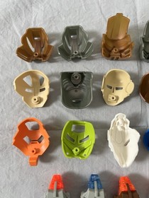 LEGO BIONICLE Kraata Figures With Canister Set Of 3  8580 Plus MASKS LOT