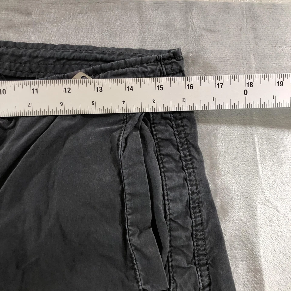 Pantalones cargo True Religion Section para mujer 25 negros tiro bajo convertibles lengüeta enrollable Foto 3 de 4