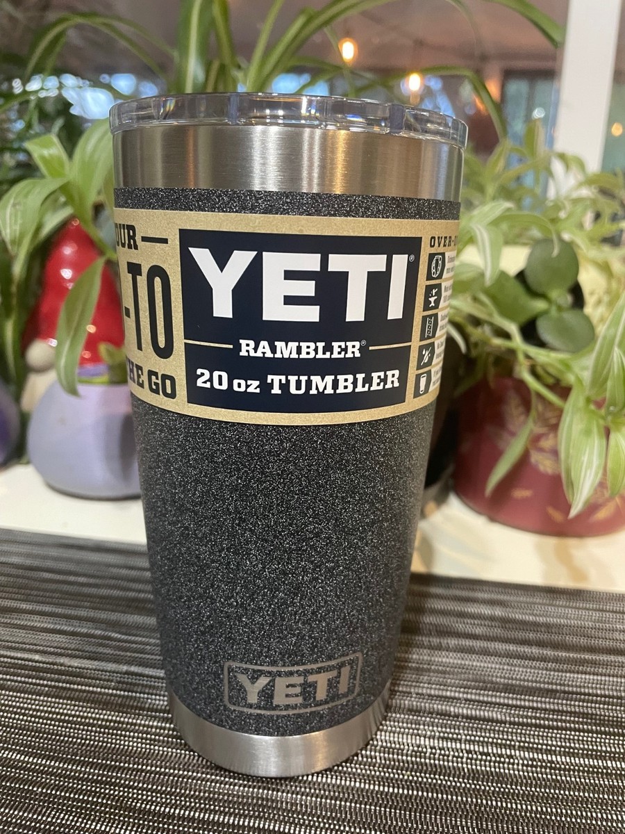 Yeti Rambler 20 oz Black Stone Tumbler with Magslider | eBay