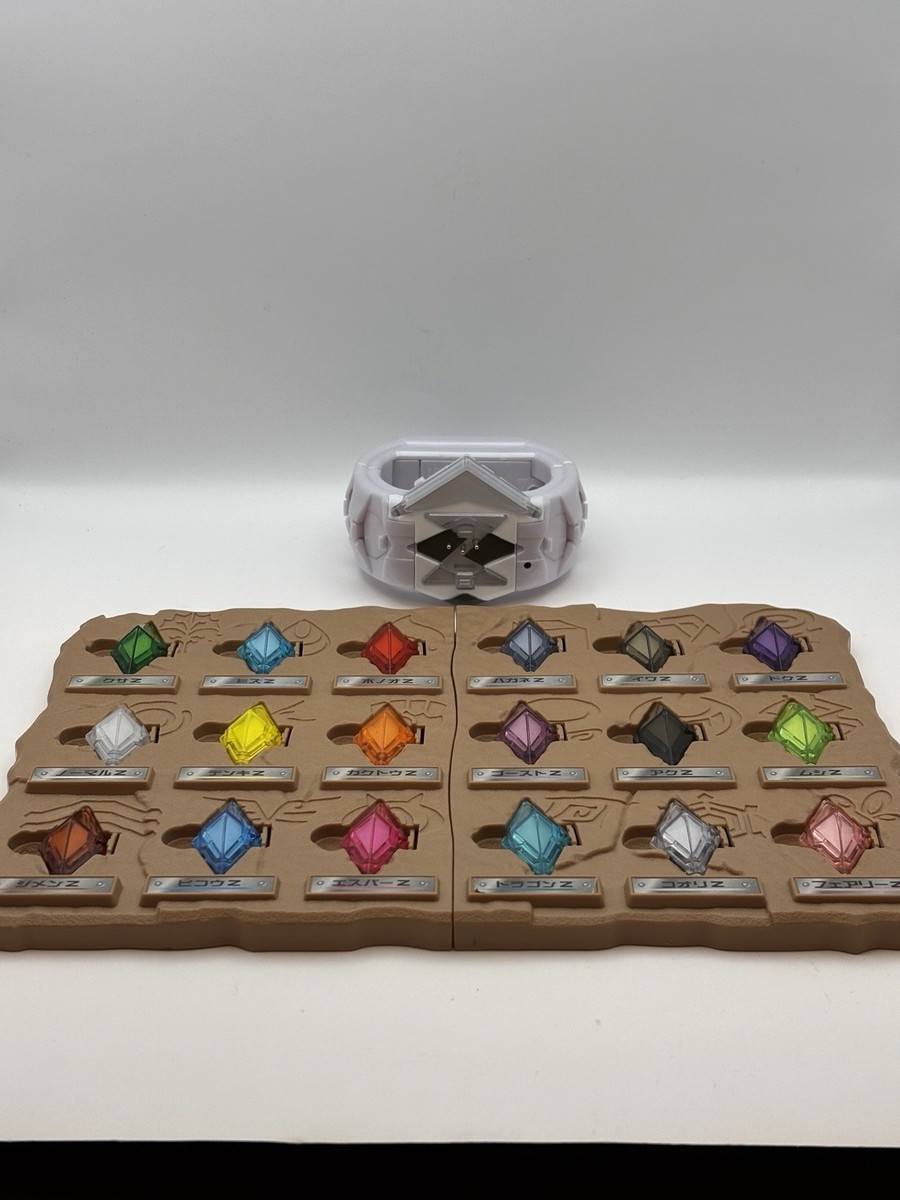 Pokemon Z Ring & Z Crystal All 18 set Opened 2016 Vintage Toy