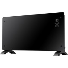 Wessex Glass Panel Heater Electric Wall Mounted 2kW Timer Thermostat Home Warmth