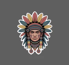 Aztec Sticker Native History Americas Culture Warrior Gift Waterproof NEW