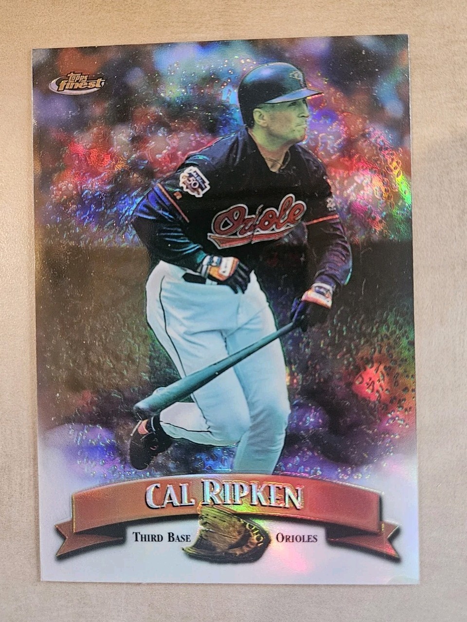 1998 Topps Finest Cal Ripken Jr. Oversized Refractor #2 of 8R - Orioles HOF