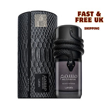NEW Musamam Black Intense Eau De Parfum 100ml Lattafa ORIGINAL Long Lasting