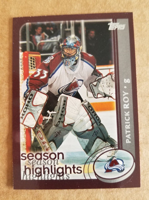Patrick Roy 2002 Topps #317 Colorado Avalanche