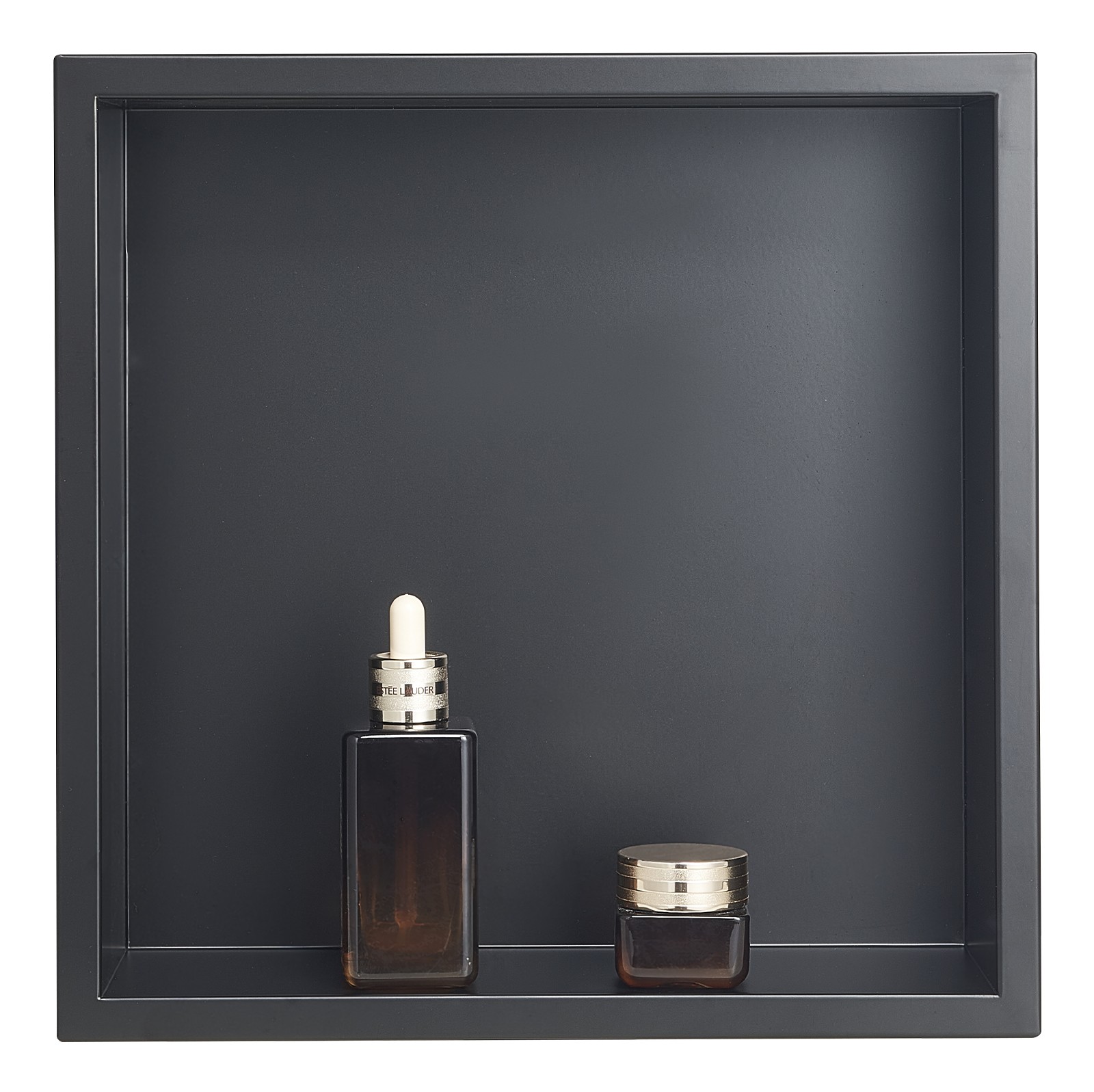 Niche de douche encastrable VEVOR étagère murale inox noir 10x33x33 cm rangement salle de bain