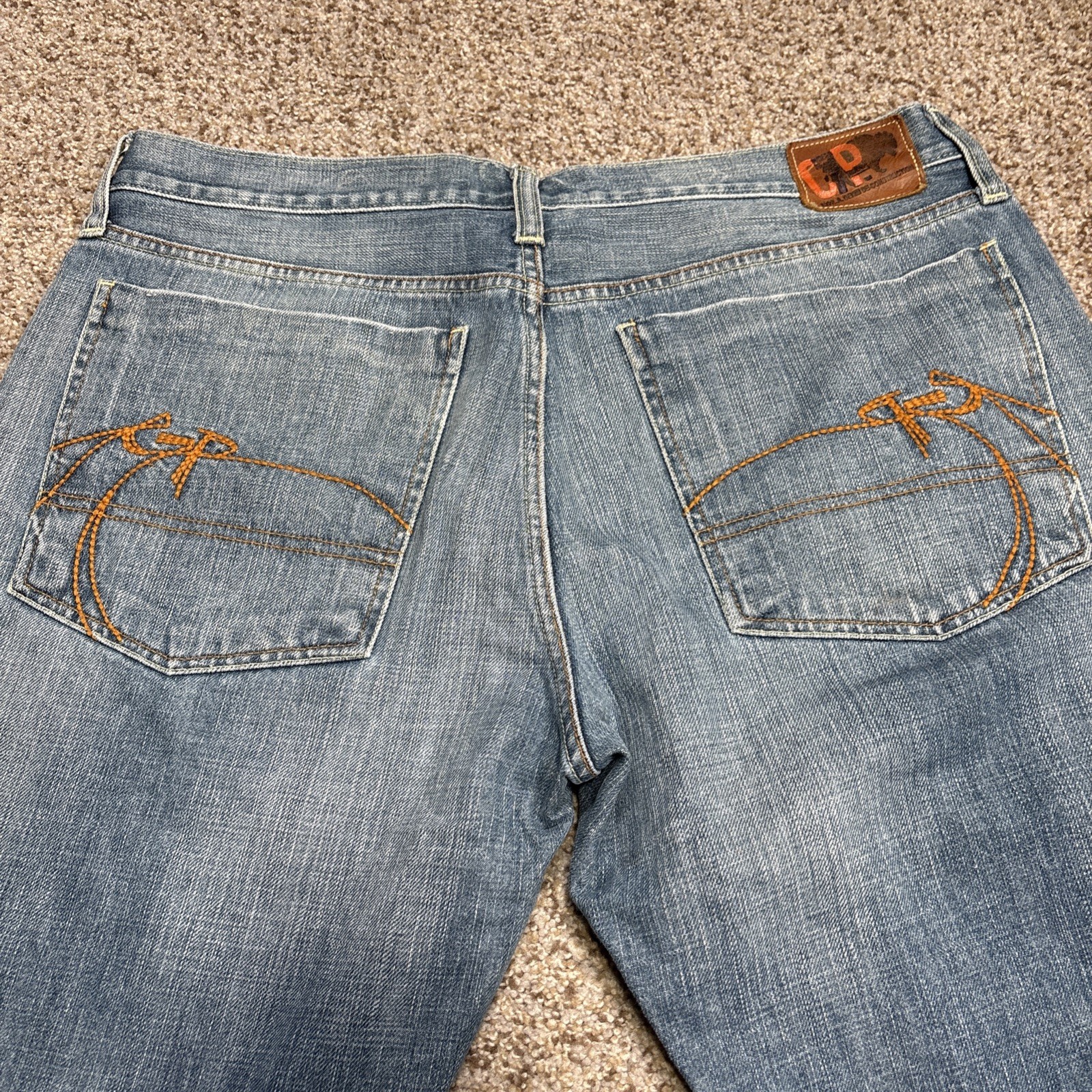 Chip Pepper Production C7P Malibu Beach Denim Jeans Mens 36x30 Fits 36 X 28.5 - View 14