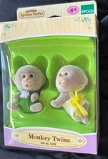 Sylvanian Families Twin Baby Monkey Figure New Unopened Authentic Rare