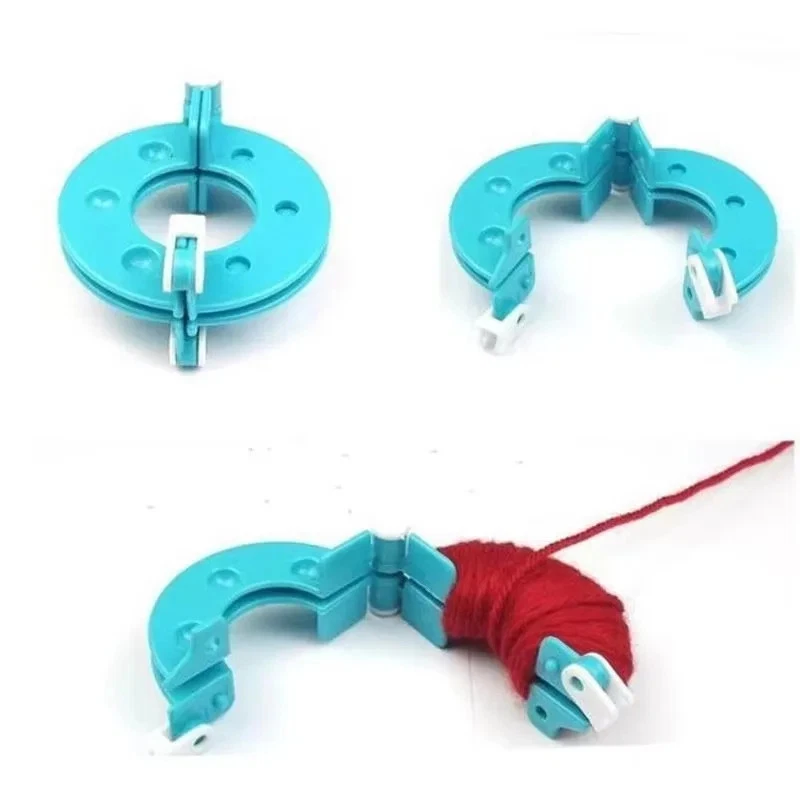 DIY Pompon Set mit 4 Größen Kunststoff Pom Pom Maker Strickwerkzeug - Bild 3 von 4