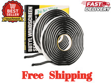 2 Pack Butyl Seal Tape, 3/8 X 30 Feet Black Rubber Sealant Tape, Leak Proof Put