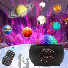 Galaxy Projector, Star Projector for Bedroom, Bluetooth Speaker Night Lamp for K