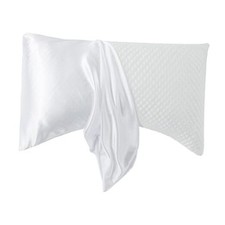 Curved Pillow Cases Queen Size 2 Pack Side Sleeper Pillowcase 97 Polyester,