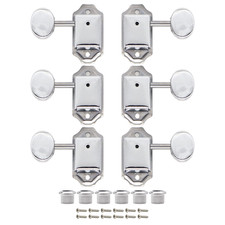 3L3R Small-Ellipse Guitar Tuning Pegs Machine Heads for LP SG or Acoustic Silver