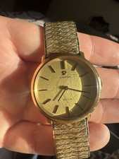 Omega De Ville Vintage 1970s Rare Textured Dial Genuine Swiss Manual Wind Watch