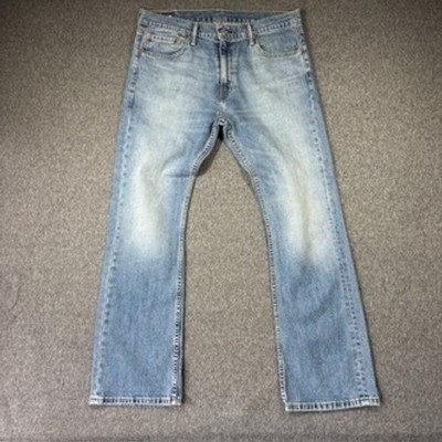 Levis 527 Slim Bootcut Jeans Mens 36x32 Light Wash Blue Denim 05527-0546