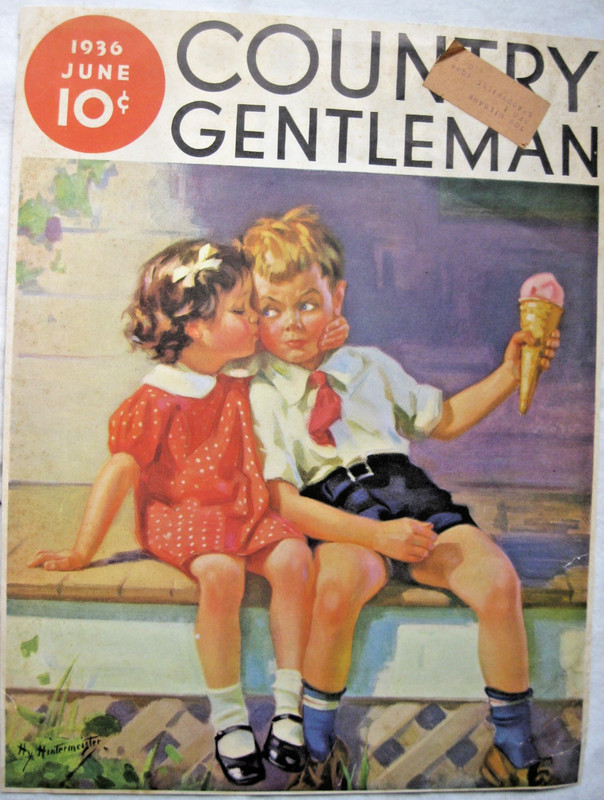 Vintage June 1936 Print "Country Gentleman" Magazine Cover only, Hy Hintermister