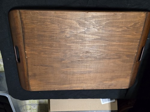 Antique Brazilian Wood and Glass Tea Tray with Inlaid Real Butterfly Wings! - Picture 10 of 17