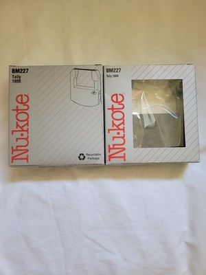 2 NEW Nu-Kote BM227 Replacement Ribbons for Mannesmann Tally 1000 and Others