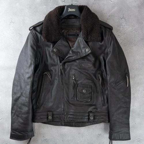 Liugoo Leathers Double Riders Jacket Brown XL Leather Removable Liner image 21