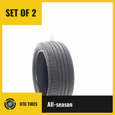 Set of (2) Used 225/45R17 Kumho Majesty Solus KU50 91W - 6.5/32