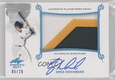 2017 Leaf Trinity Platinum Holofoil Spectrum 5/25 Greg Deichmann Patch Auto 02d2