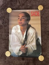 Vintage Rare 1988 CBS Records Inc. Sade Poster **FLAWS**
