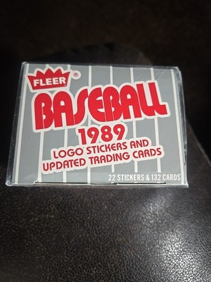 1989 Fleer Logo Stickers And Updated Trading Cards Set Factory Sealed MLB NEW