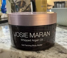 Josie Maran Self Tanning Vanilla Caramel Body Butter 7.7oz Whipped Argan Oil NEW