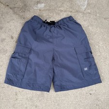 Vintage Nike ACG Cargo Shorts Mens Medium Belted Blue Packable