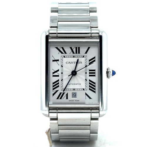 Cartier Tank Must XL Model Automatic Stainless Steel Men's Watch WSTA0053 - 第 1/5 張圖片